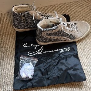 Vintage Havanna shoes size 11 black sparkly